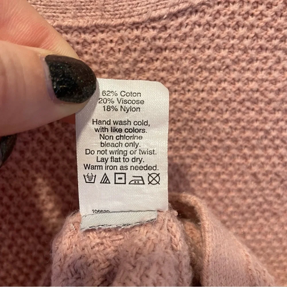 Madewell Pink Crew Neck Sweater women’s size medium - Picture 4 of 6